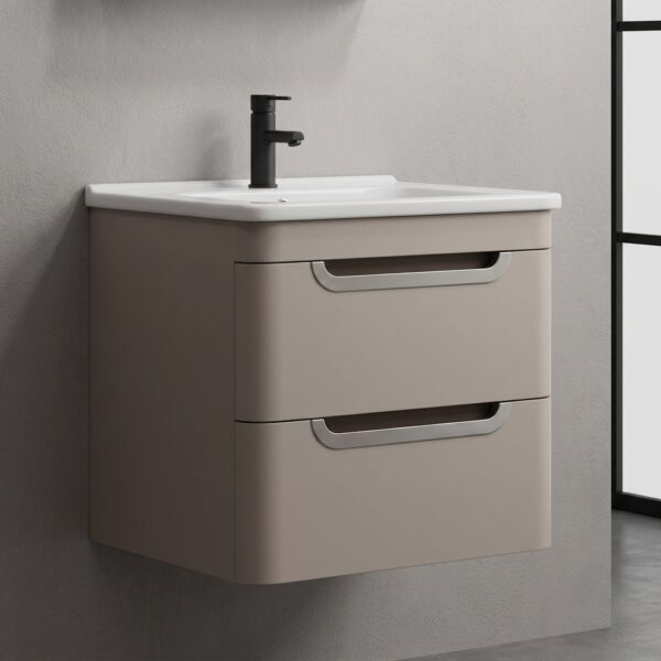 Meuble + vasque 600*500*520 - Blanc