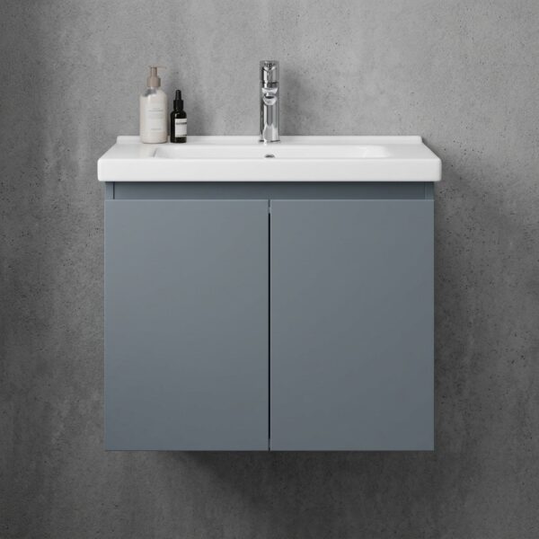 Meuble + vasque 800*470*440 - Gris