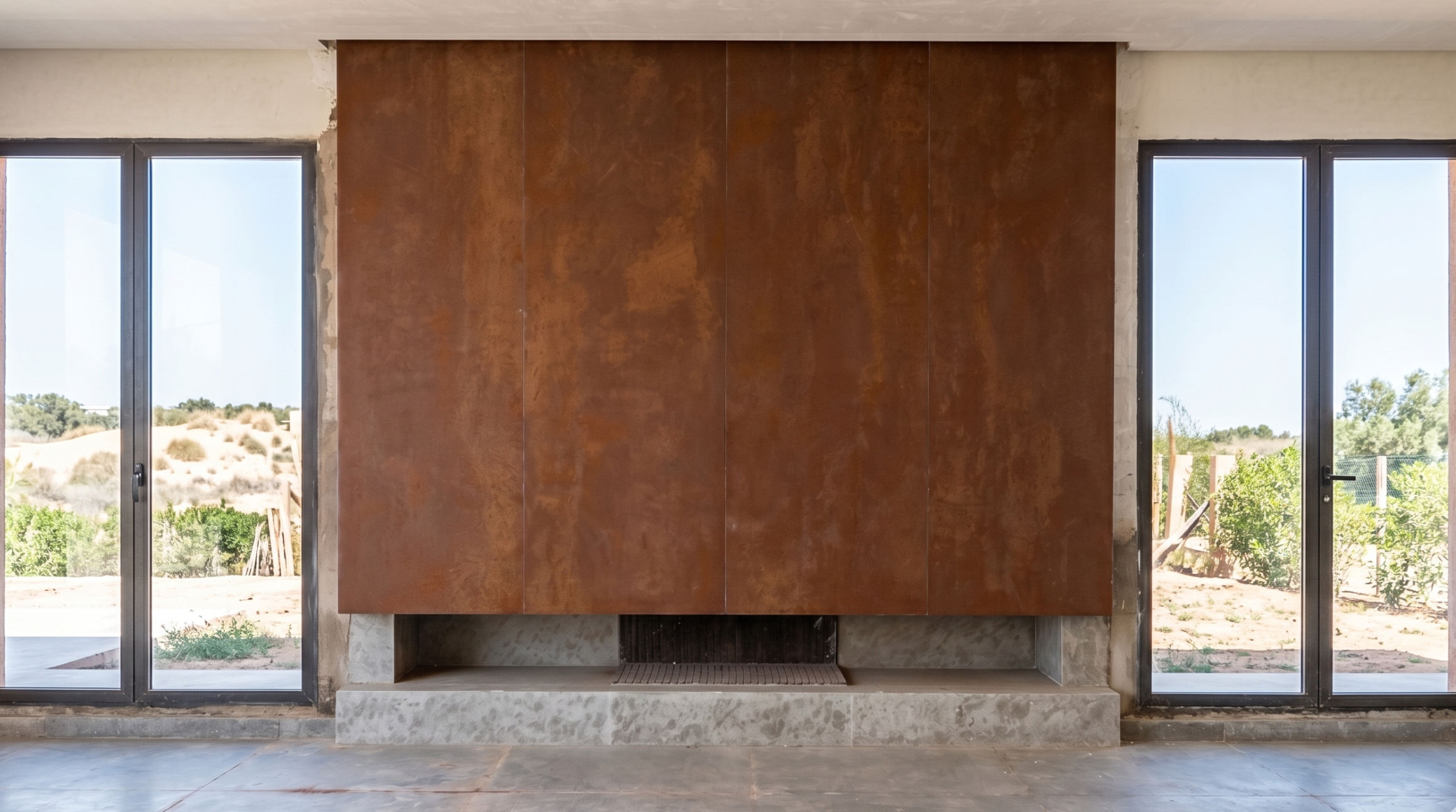 Texture carrelage effet fer rouillé 200x120 — Sink Morocco